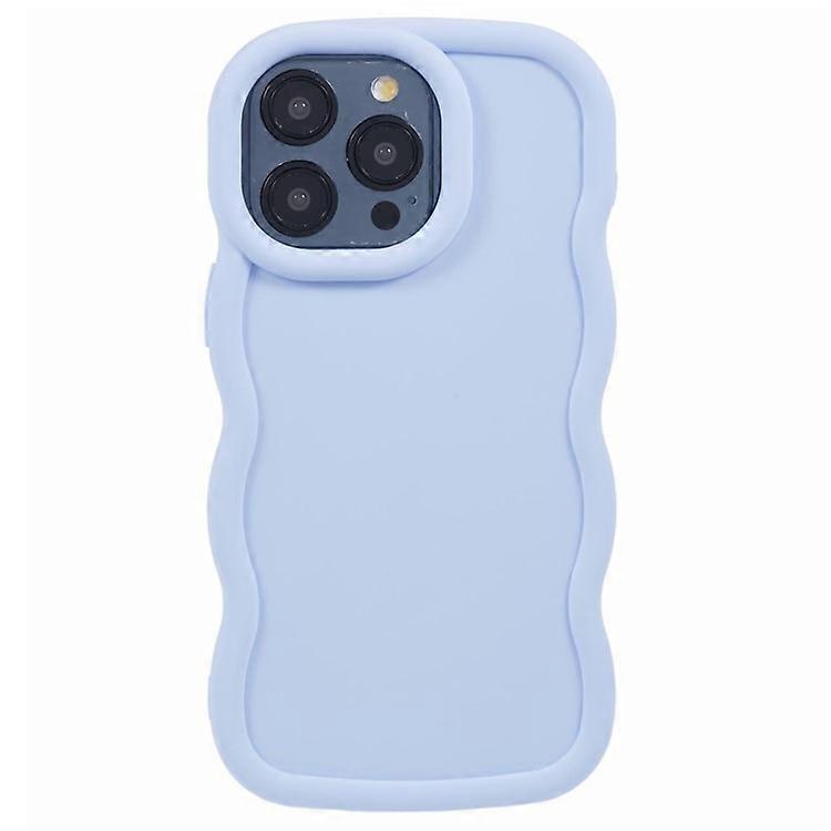 XL Series Compatible For iPhone 14 Pro Max Case Solid Color Phone TPU Cover Wavy Edge