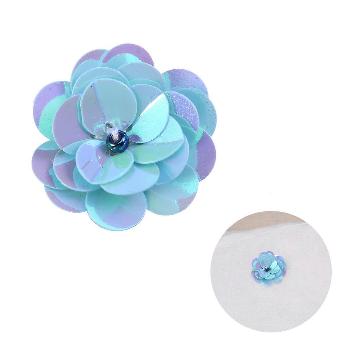 Beaded Flower Patch for Artistic Embellishment Uses