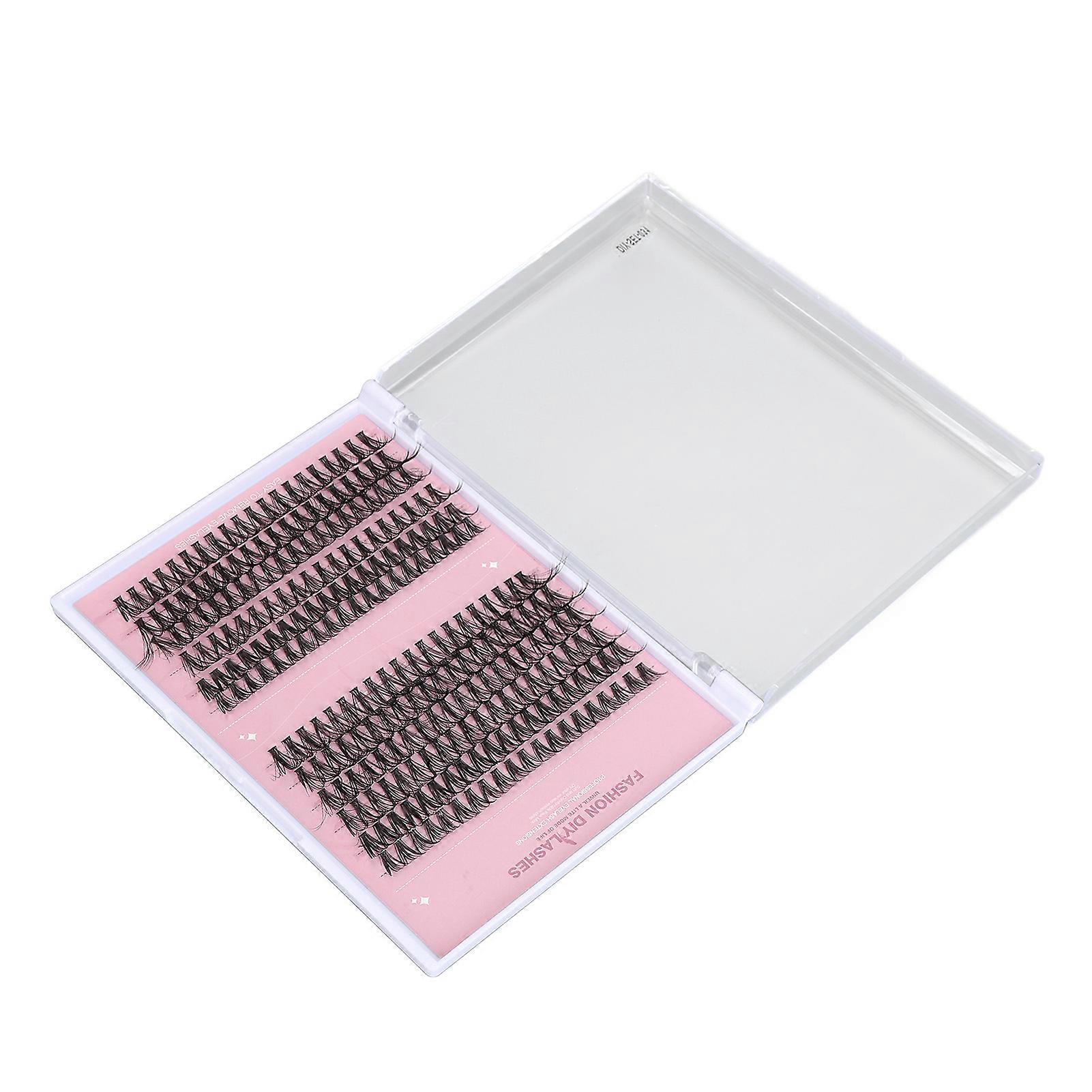 240pcs False Eyelash Clusters D Curl Lifelike Individual Fake Lashes Set for DIY Lash Extension 10mm to 16mm DIY‑SET‑031 
