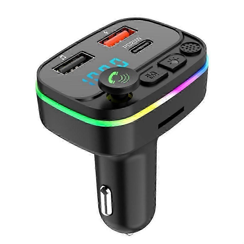 Bluetooth FM Transmitter, Car Adapter, Dual USB, Charger, MP3 Player, TF Card