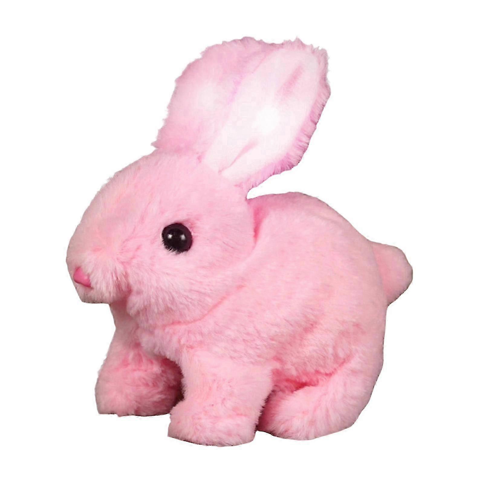 Bunby Realistic Talking Walking Bunny Toy, Easter Interactive Plush Robot Bunny