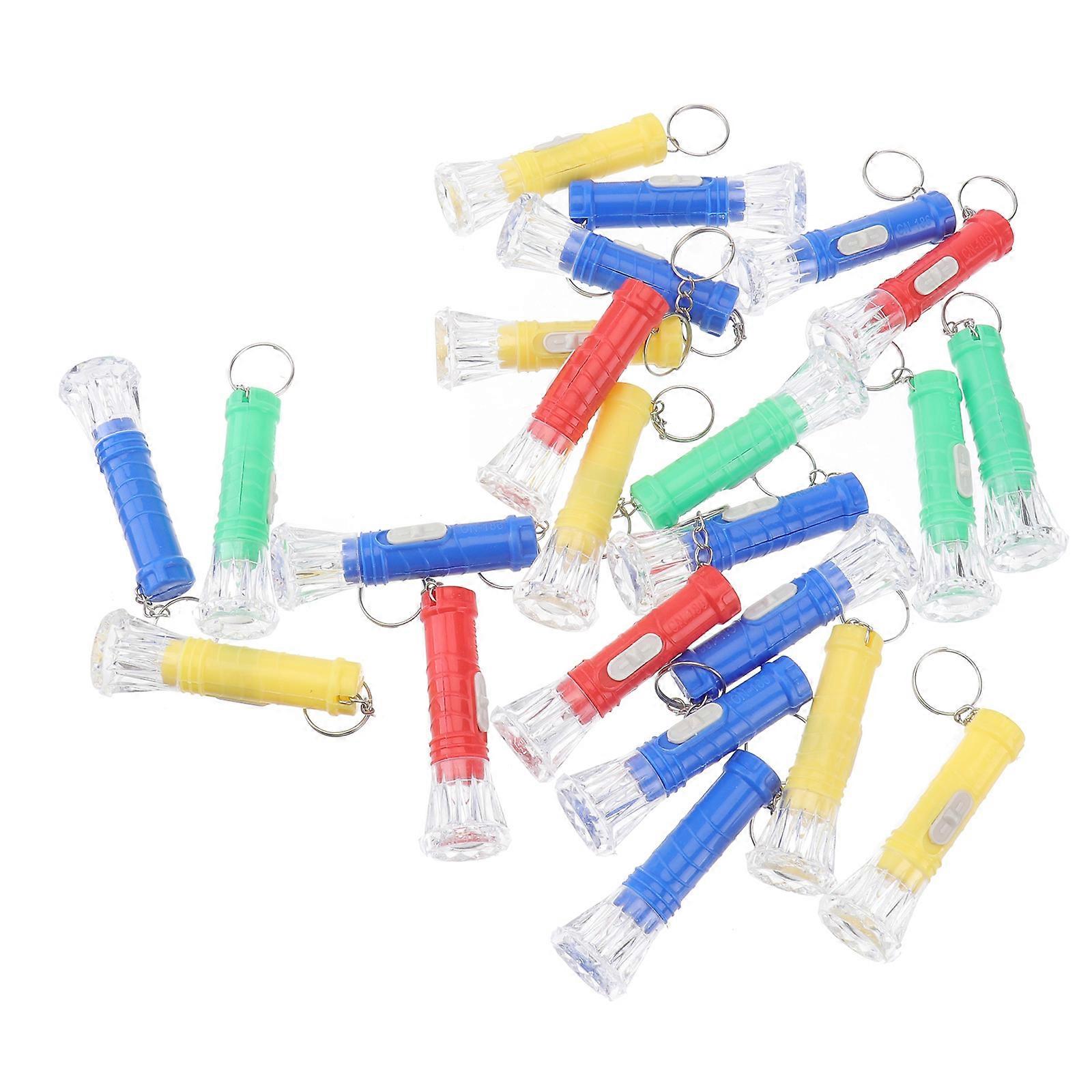 Flashlight Torch 24Pcs Assorted Color Micro Portable Mini Torch for Lighting