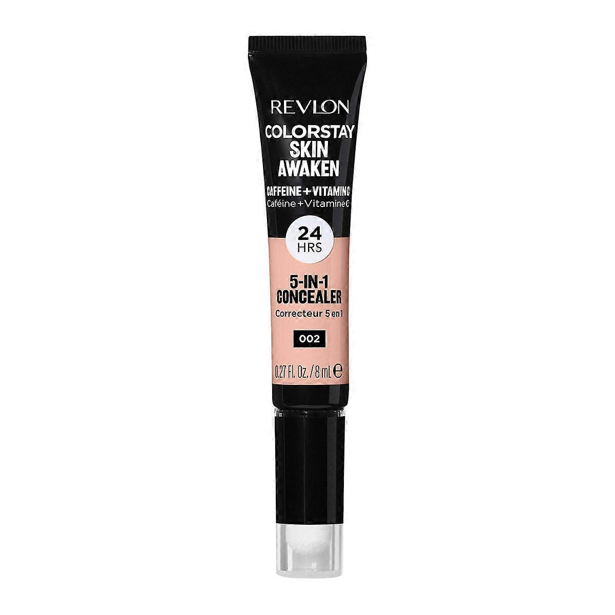 露华浓 Colorstay Skin Awaken 5 合 1 遮瑕膏,002 通用增白剂 - 0.27 液量盎司