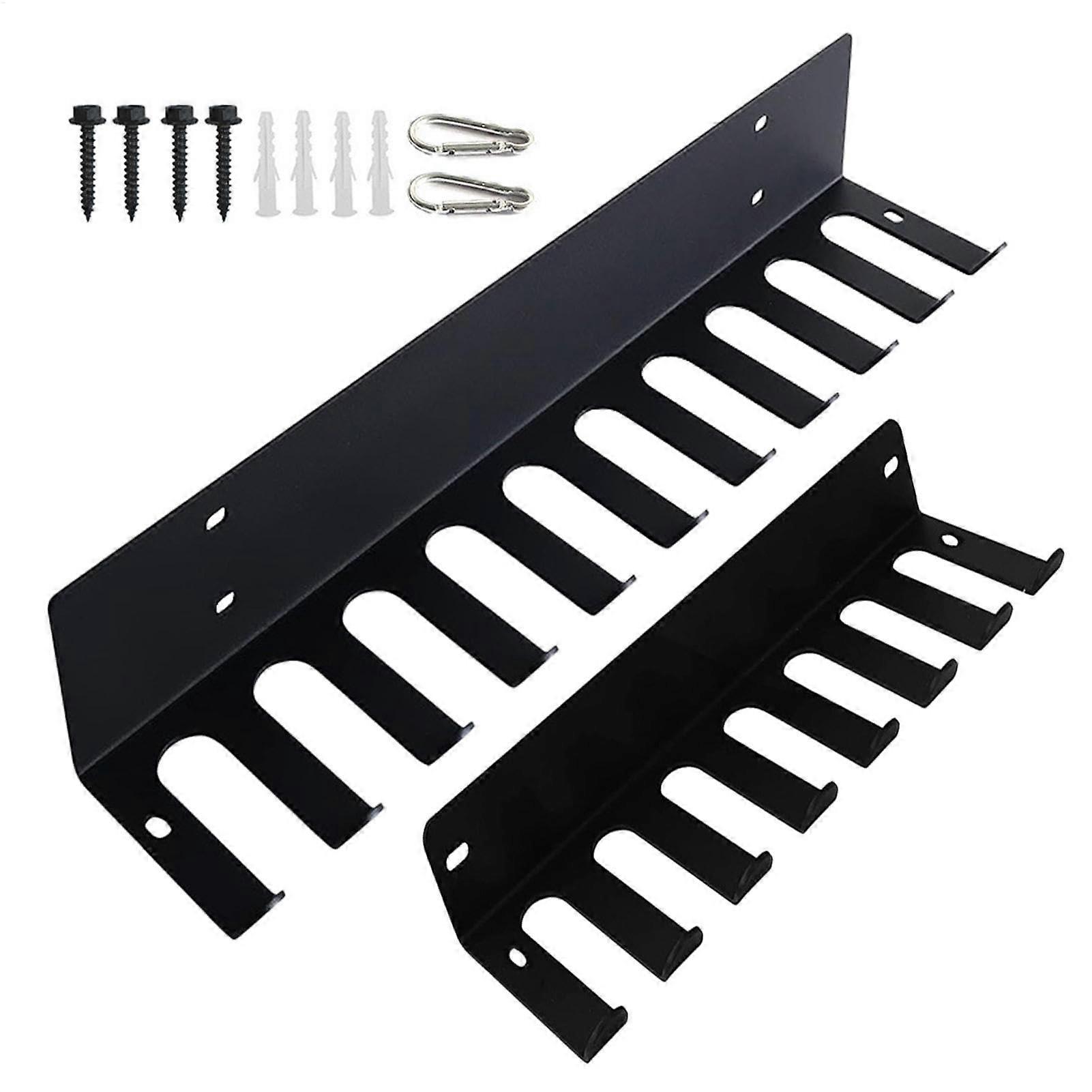 Hanging Barbell Storage Rack for Gyms, Heavy-Duty Steel Weight Equipment Organizer, Wall-Mounted Design for Dumbbells and Straps