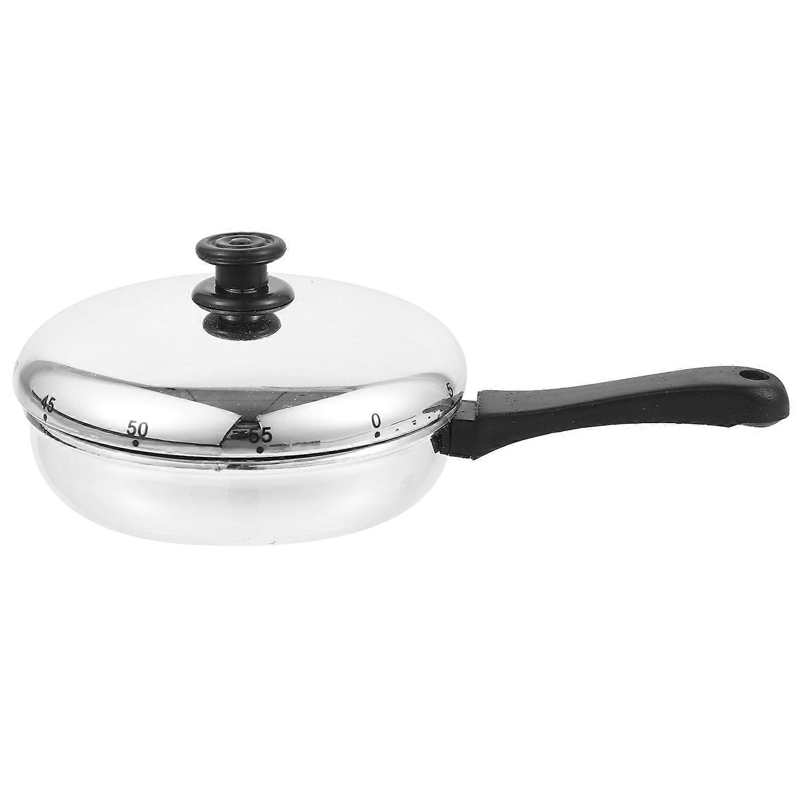 Stainless Steel Kitchen Timer Retro Style Countdown Alarm Device for Frying Home Users 1Set