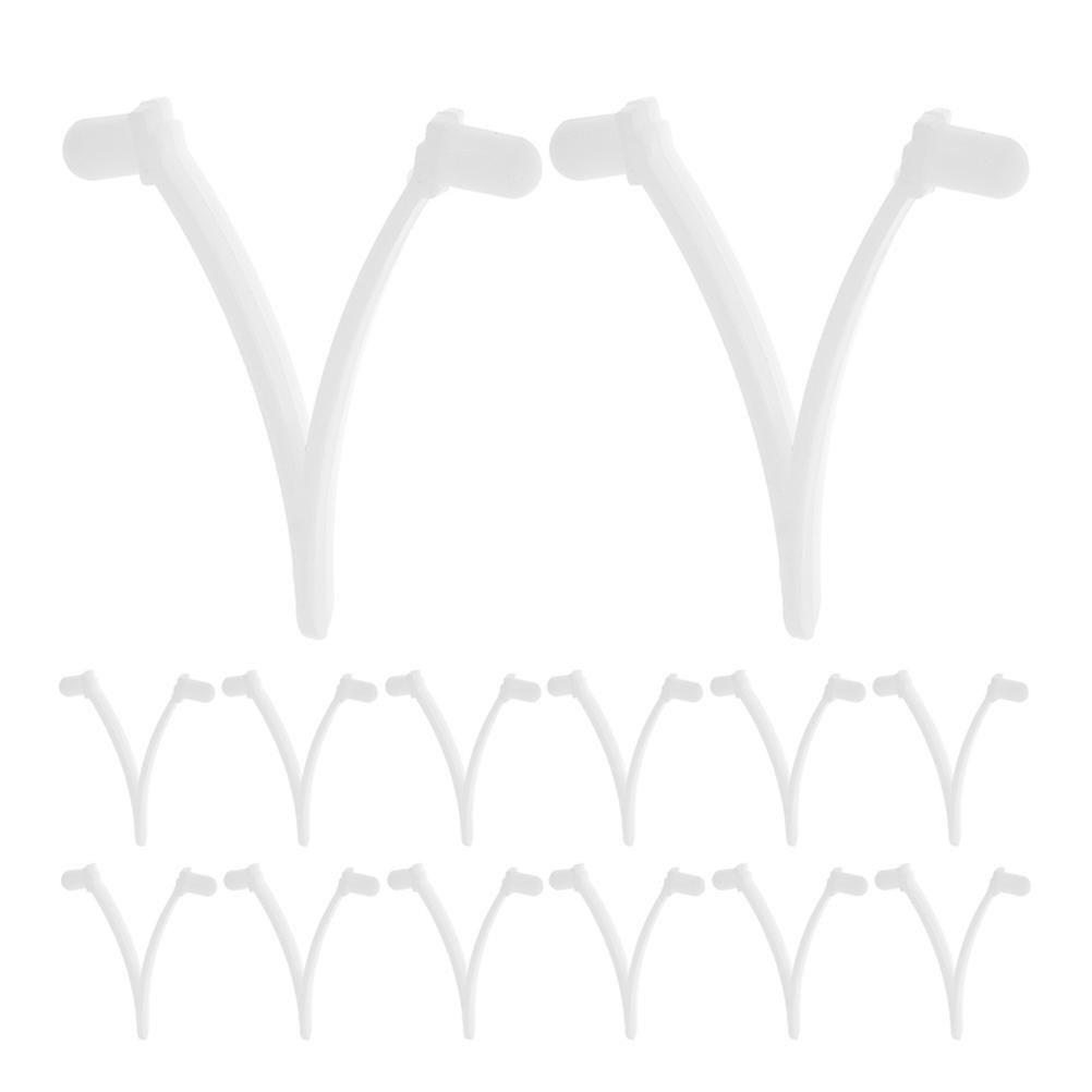 White Pool V Clips Pool Skimmer Attachment Clips Replacement 20Pcs