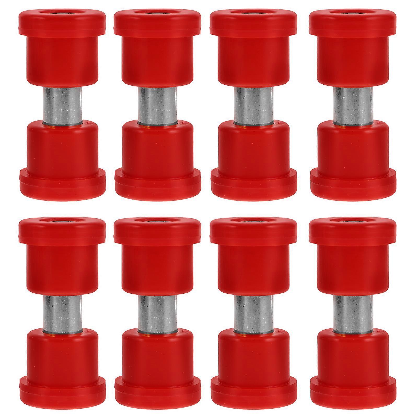 Golf Cart Bushing Sleeve Kit For Vehicle Maintenance Personnel Red Color 8Pcs Residential Community Use