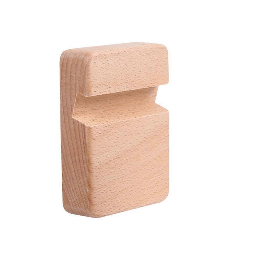 Wood Smartphone Stand Mobile Phone Tablet Bracket Compact Design for Desk Use Design Bamboo Material Video Watching 1Set
