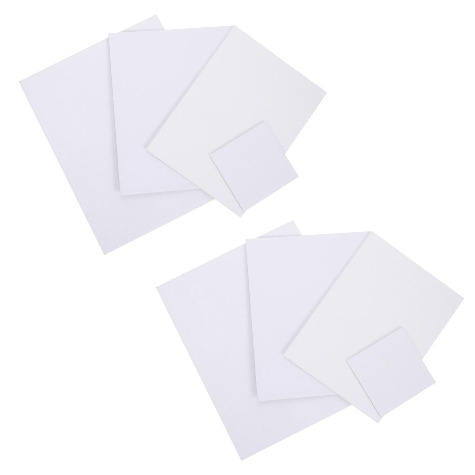 Artist Canvas Boards Versatile Painting Canvases Art Class Students White 8Set