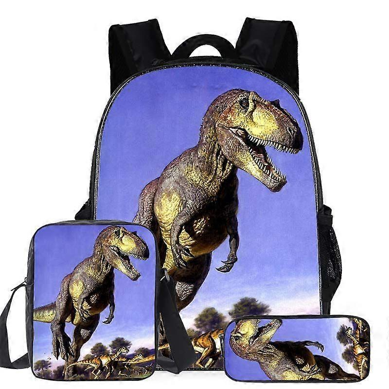 Student backpack three piece set cartoon backpack