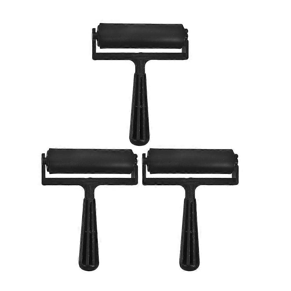 Printing Roller Printmaking Ink Application Engraving Stamping Craft Projects 3Pcs