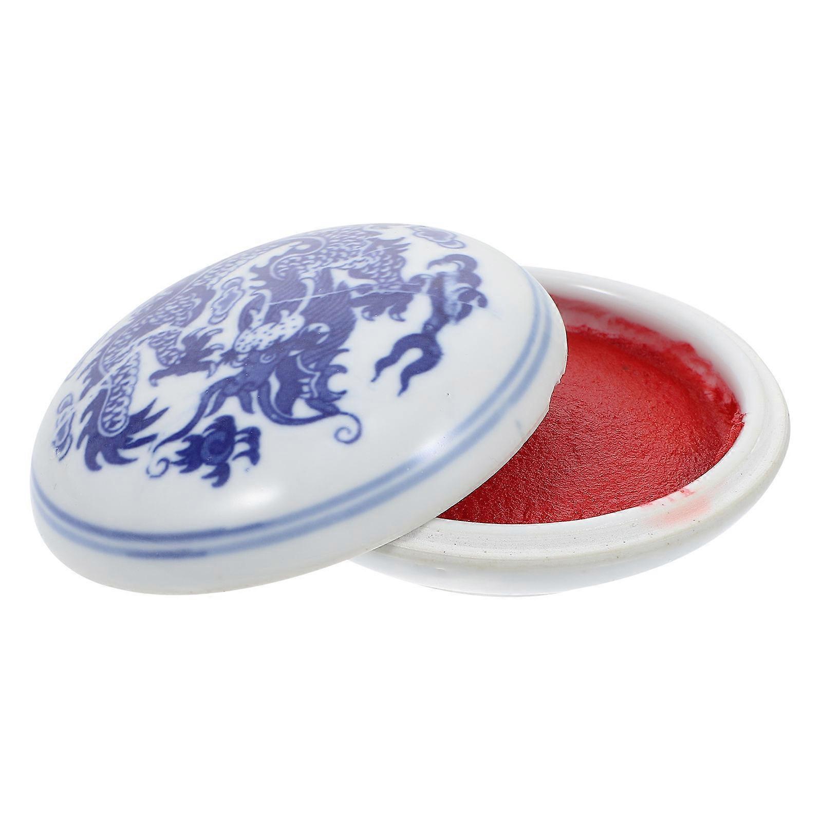 Premium Chinese Style Calligraphy Ink Pad Paste for Seal, Painting, Scrapbooking, and Handicraft Projects – Ideal for Craft Enthusiasts