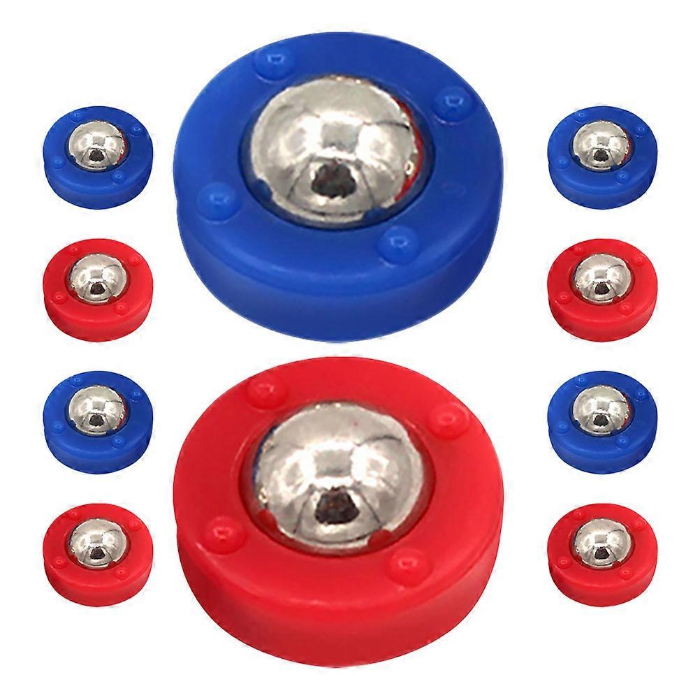 Mini Shuffleboard Pucks Set Tabletop Game for Indoor Bonding Red Plastic 10Pcs