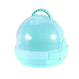 Pet Travel Carrier Rectangular Green 19.50x19.50x16.50CM Pet Safety Guinea Pig 1Pack