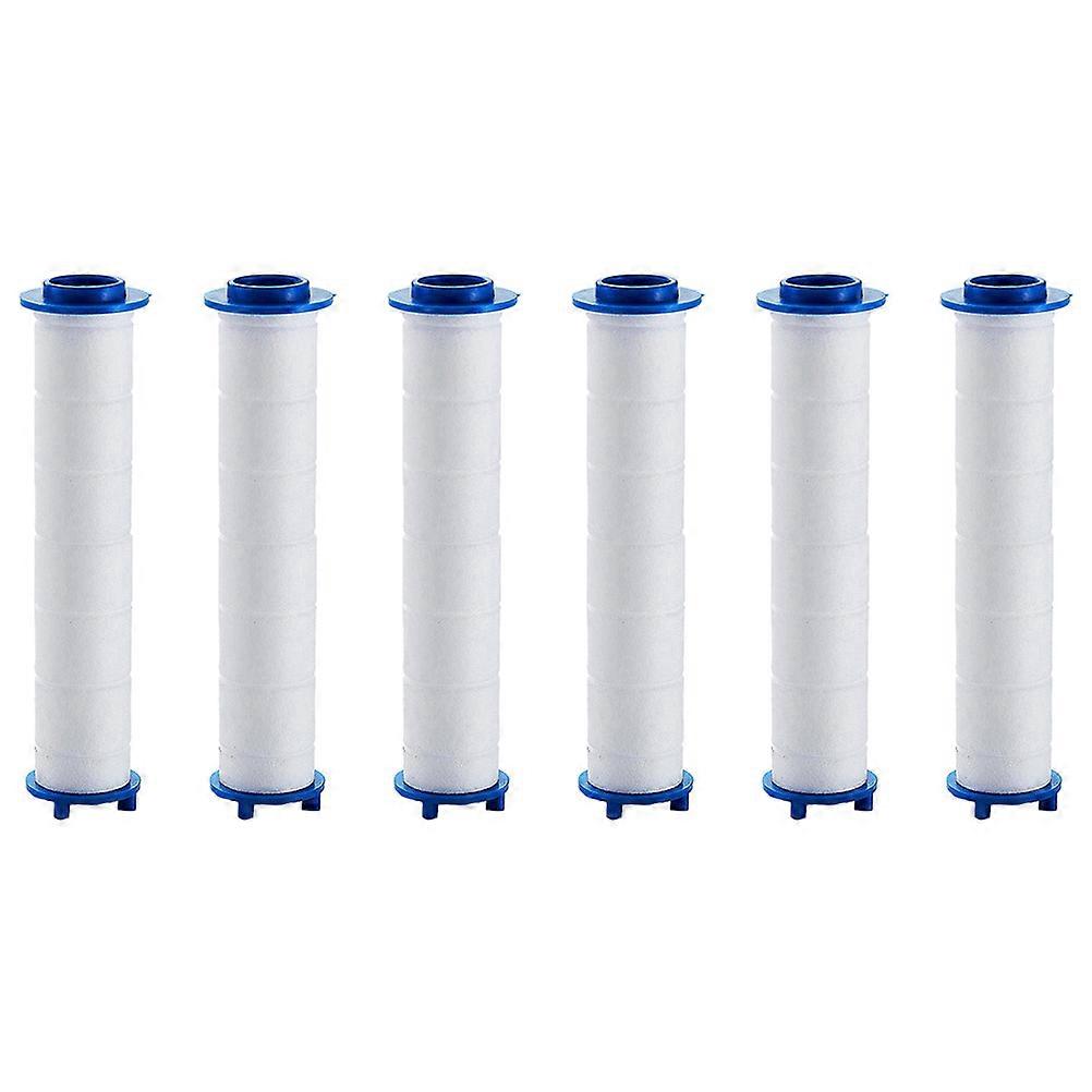 Shower Head Filter with PP Cotton Material for Clear Water and Particulates Trapping Blue 6 Pieces