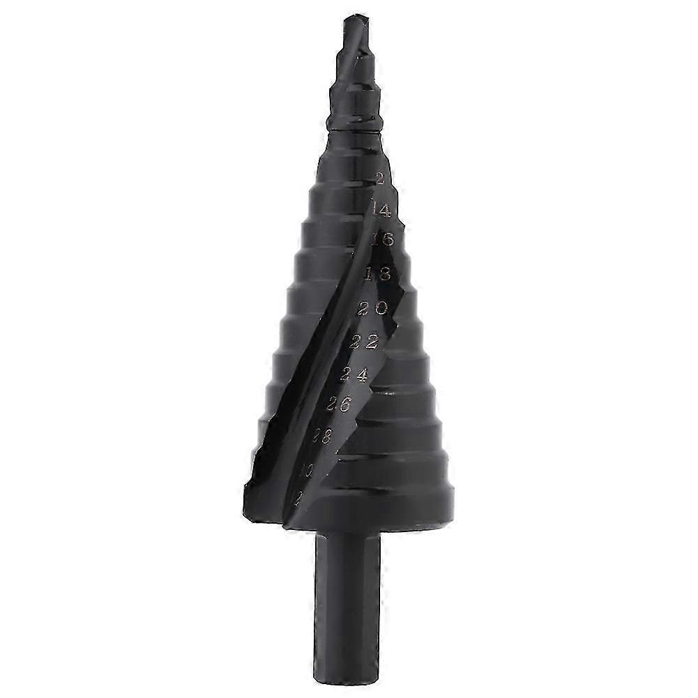 Spiral Grooved Step Drill Bit 4-32mm HSS Nitrogen Coated for Power Tools