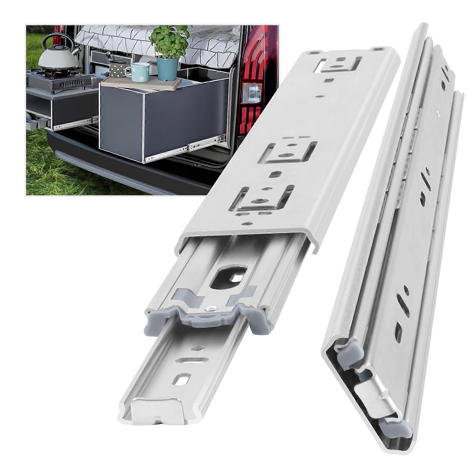 Heavy Duty Drawer Slide, Without Lock, 300mm Extension (2 Pieces)