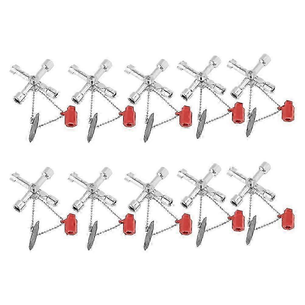 Universal Control Cabinet -Key Wrenches Zinc Alloy Construction Compact Size 10pcs