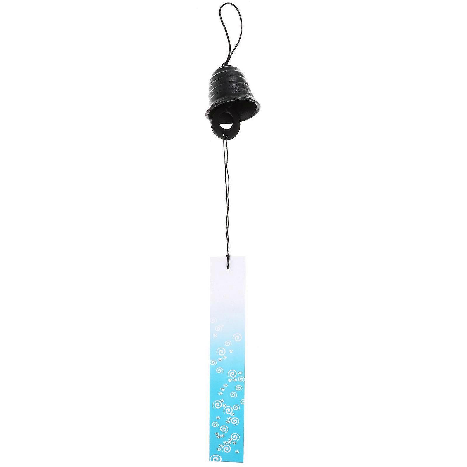 Wind Chimes Bell Shape Rust Trim Wrought Iron Material Home Decor Garden Use 1Pack
