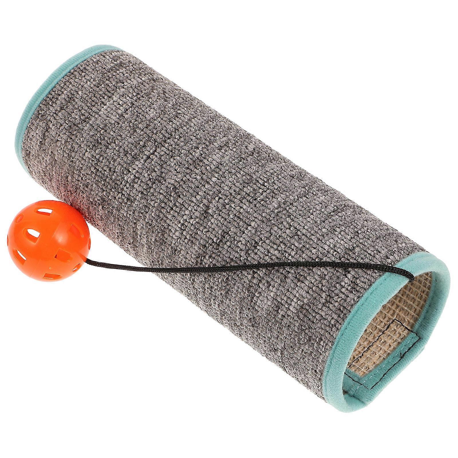 Cat Scratching Carpet Round Cloth Fabric Cat Scratcher Pad Indoor Use 1Pcs