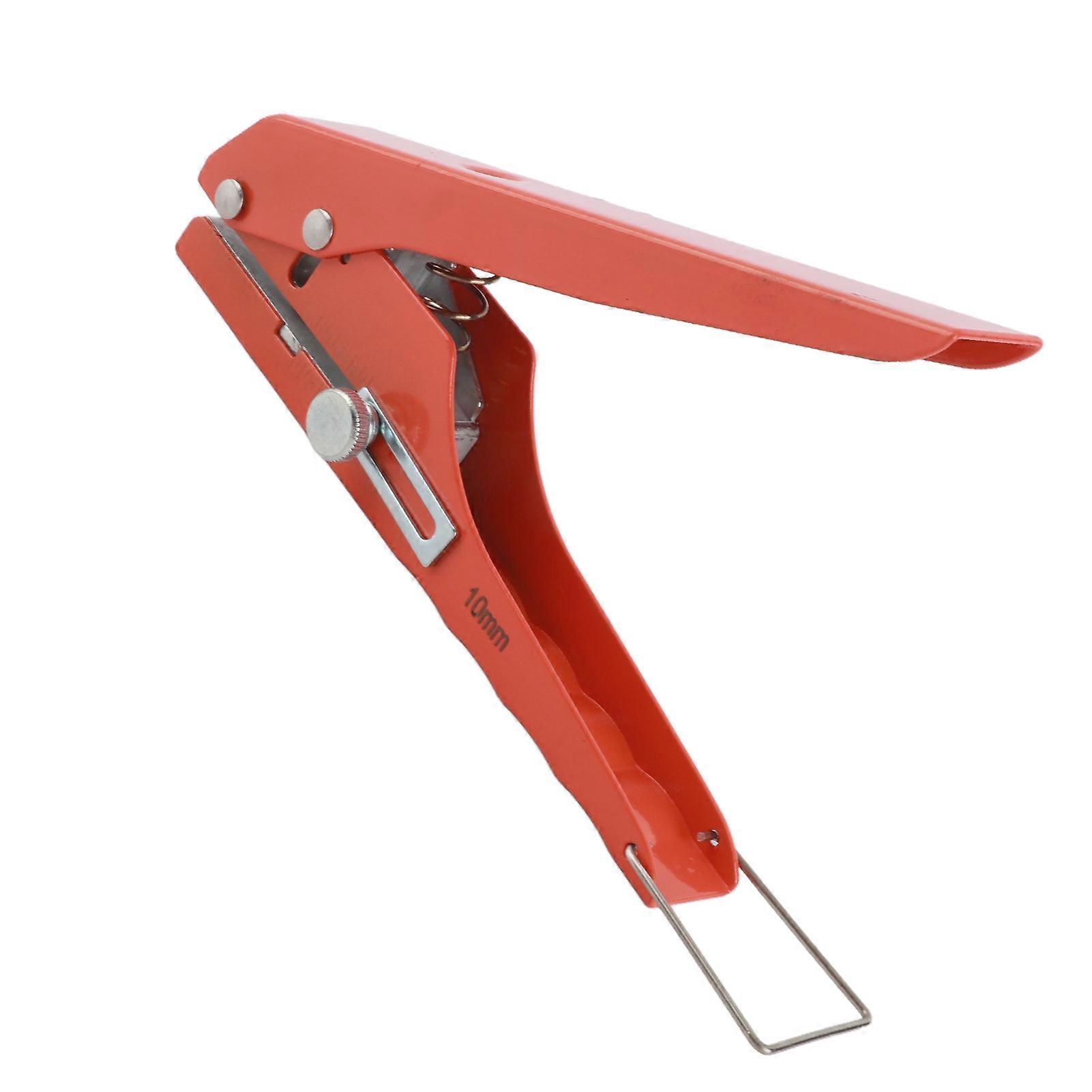 10mm Hole Punch Iron Effort Saving Adjustable Portable Hole Puncher with Scale for Cardboard Paper PVC Crafts