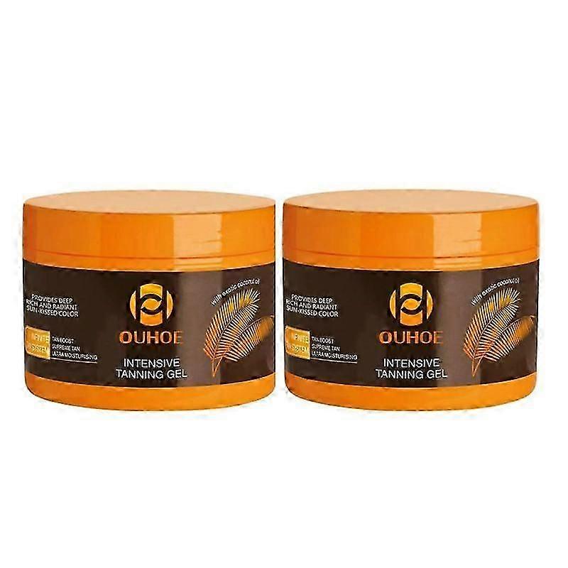 2 stks Bruiningsgel Zonnebruiner Olie Zelf Solarium Crème Lichaam Gezicht Bronzer Zelfbruiners