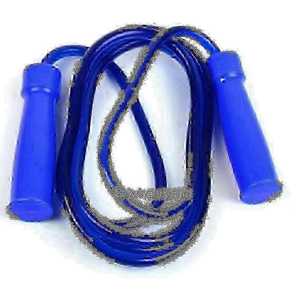 Durable Blue Rubber Jump Rope for Fitness and Skipping Exercises