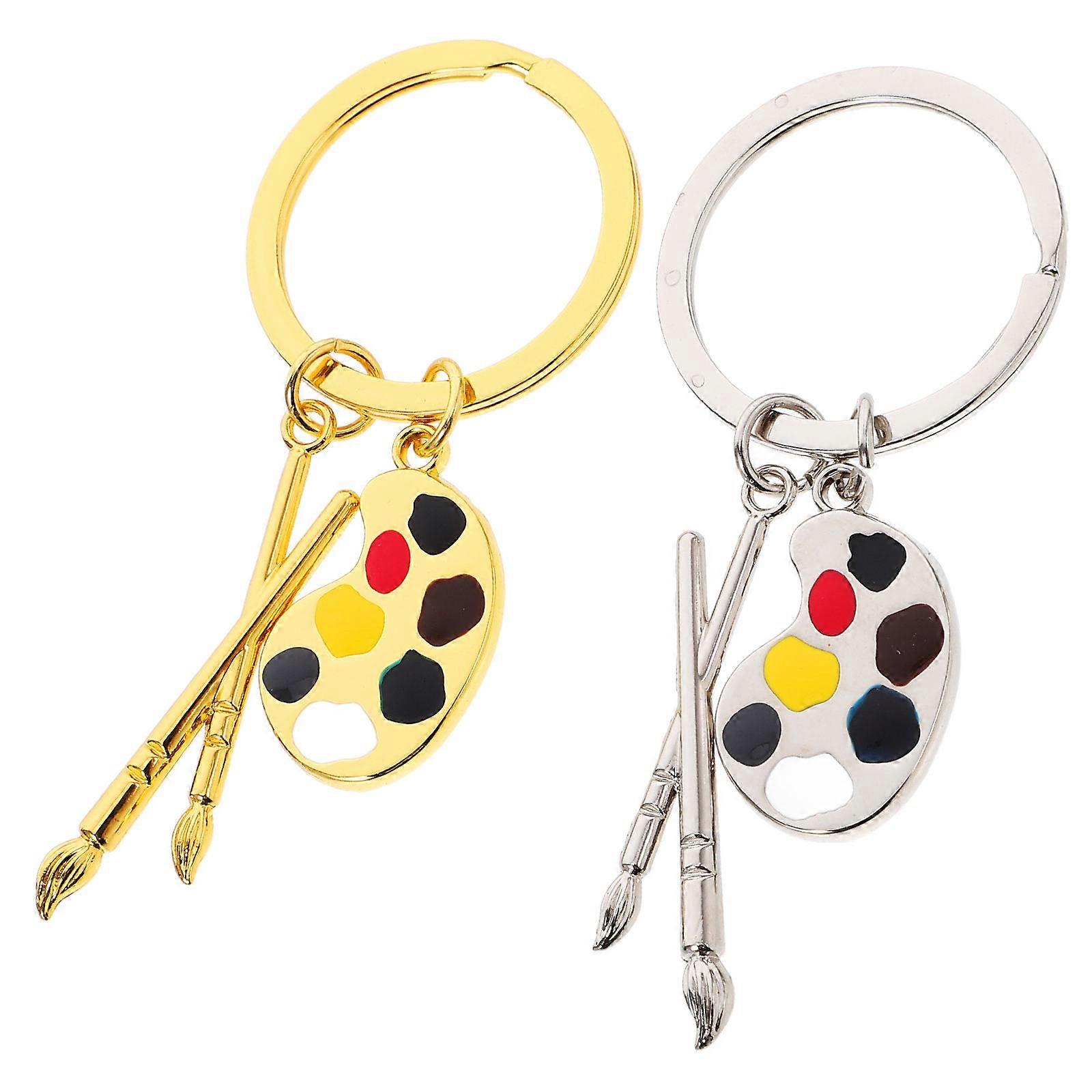 Creative Keychain with Metal Design for Decor Silver Color Suitable for All Ages