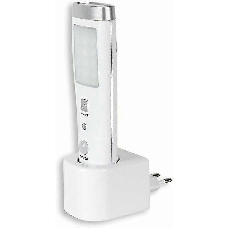 Emergency Induction Flashlight with Motion Sensor 60 15 LED Rechargeable Battery White