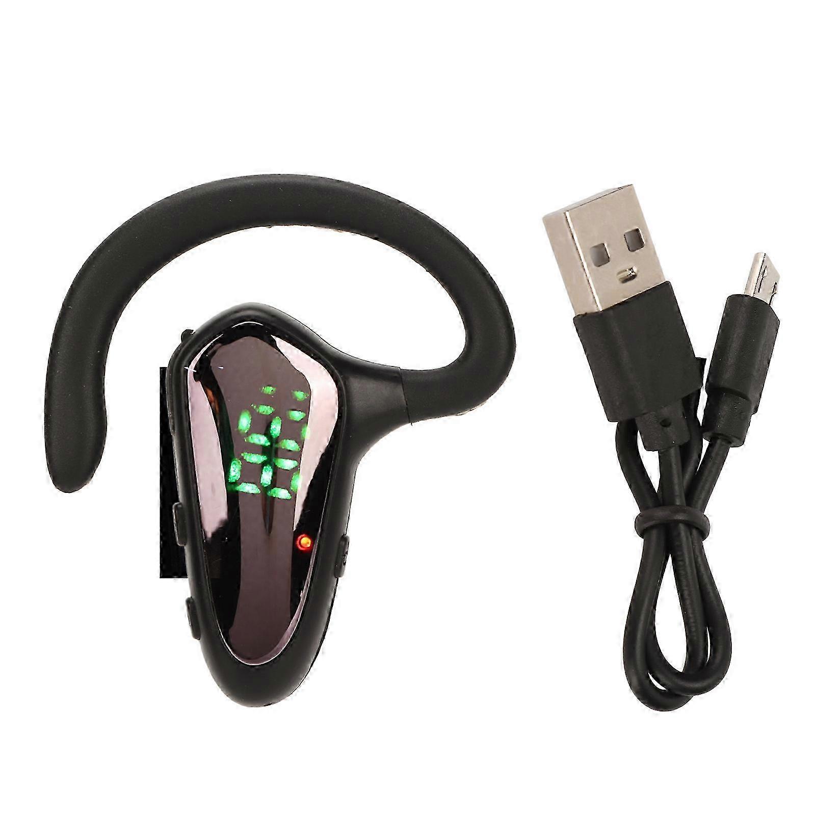 Wireless Bluetooth Earphones with Noise Reduction and LED Digital Display for Office and Sports Use