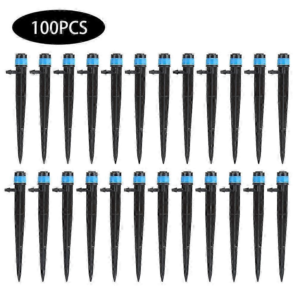 100Pcs Ground Insert Type Irrigation Dripper for Garden Watering System