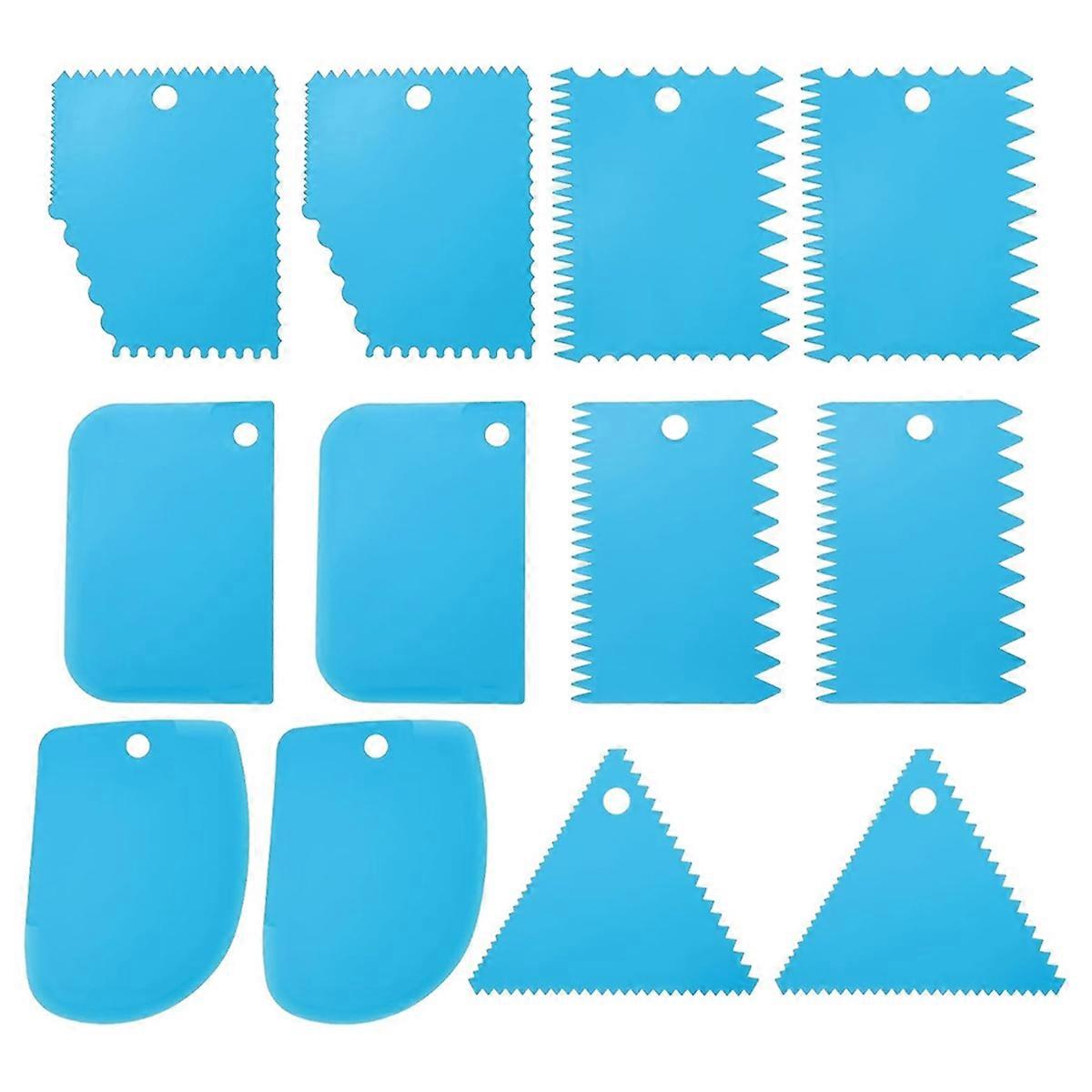 12 Pcs Plastic Clay, 2 Set Pottery Tools Soft Carving Scraper Kit Clay Sculpting Tools for Beginner