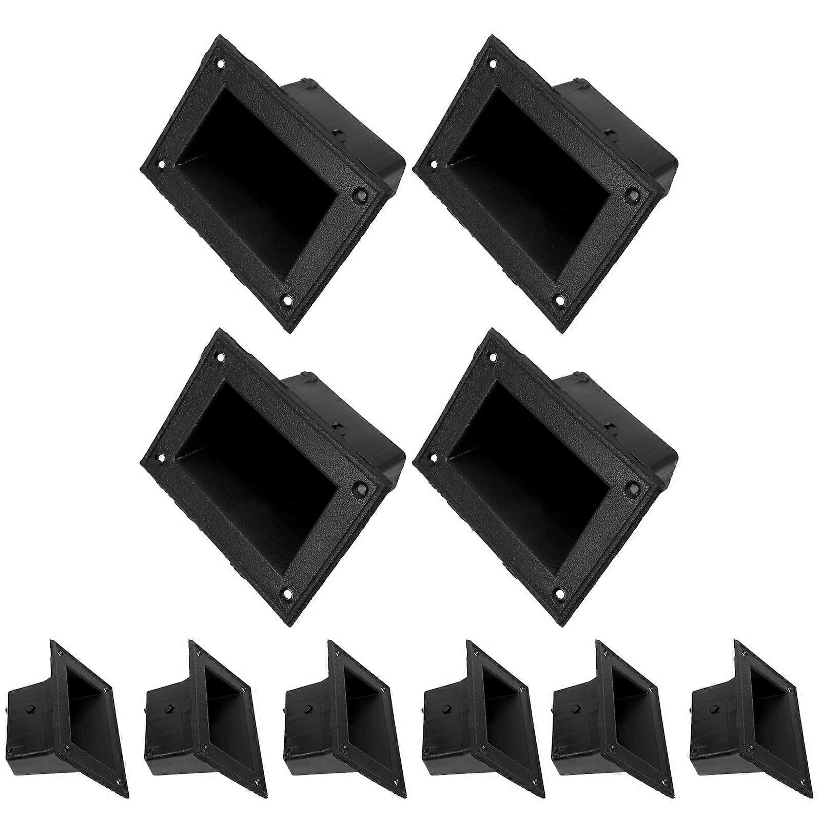 10pcs Recessed Speaker Cabinet Handles, Durable Audio Equipment Pulls, Compact Design, Strong Construction, Versatile Use