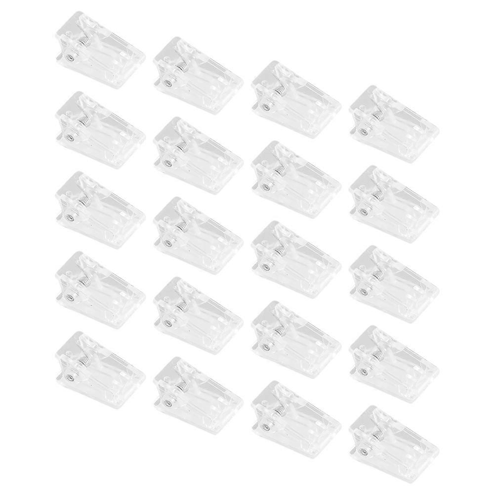 20pcs Transparent Self Adhesive Spring Clips for Photos, Posters & Wall Hanging – Easy to Use Home Decoration Accessory