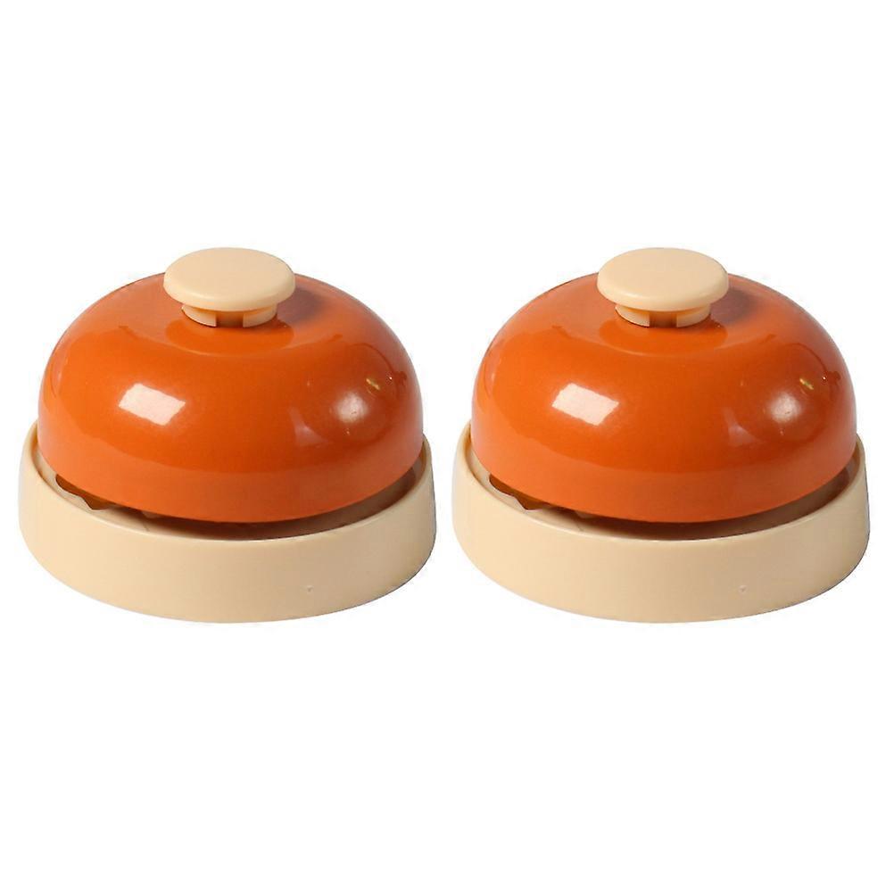 Dog Doorbells Training Dog Bells For Pets Orange 7.1X7.1X4.5CM Interactive Play 2Pcs