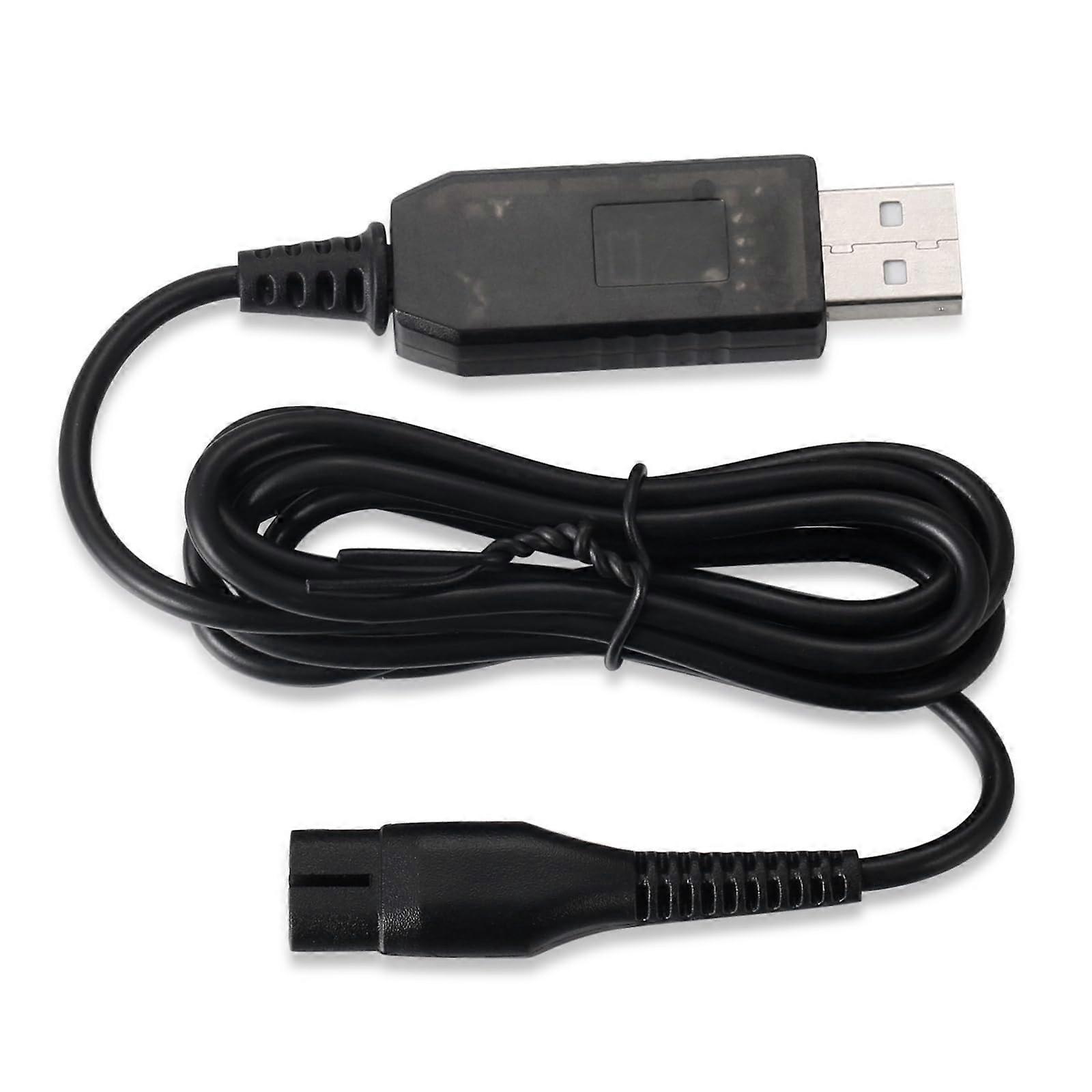 USB Shaver Charging Cable 1m for Philips QP2520 QP2521 QP2620 Series Compatible Edge Models A00390 S301 S310