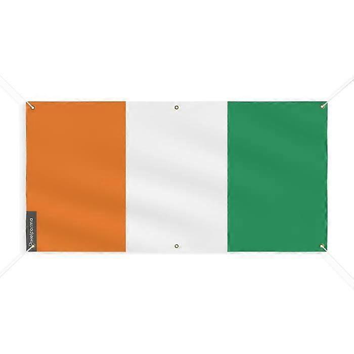 Ivory Coast Flag Banner 6 Grommets 70x140cm Polyester