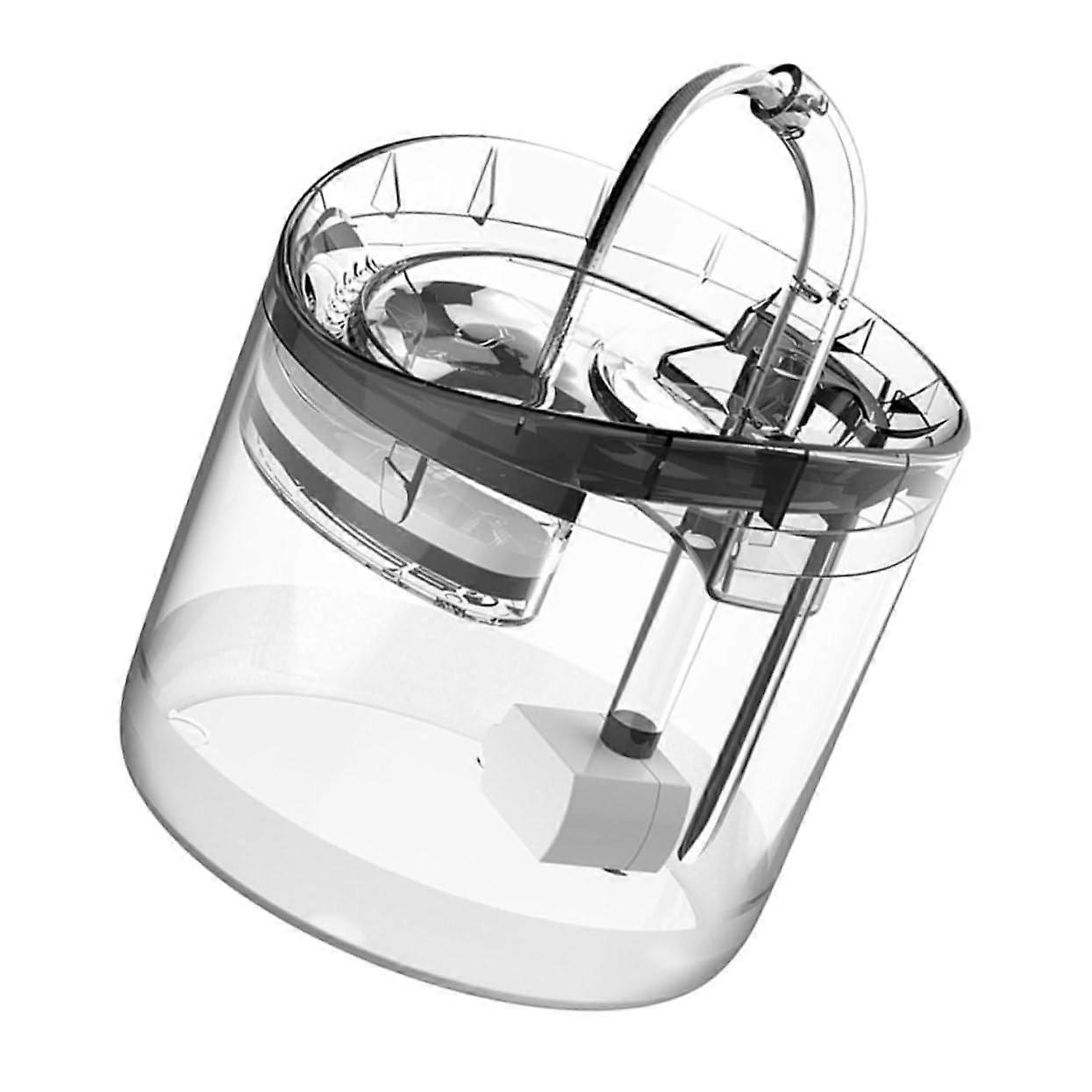 1 x Automatic Cat Water Dispenser with Large Capacity Electronic Drinking Fountain for Dogs and Cats Transparent Design EU Plug Pet Water Drinker