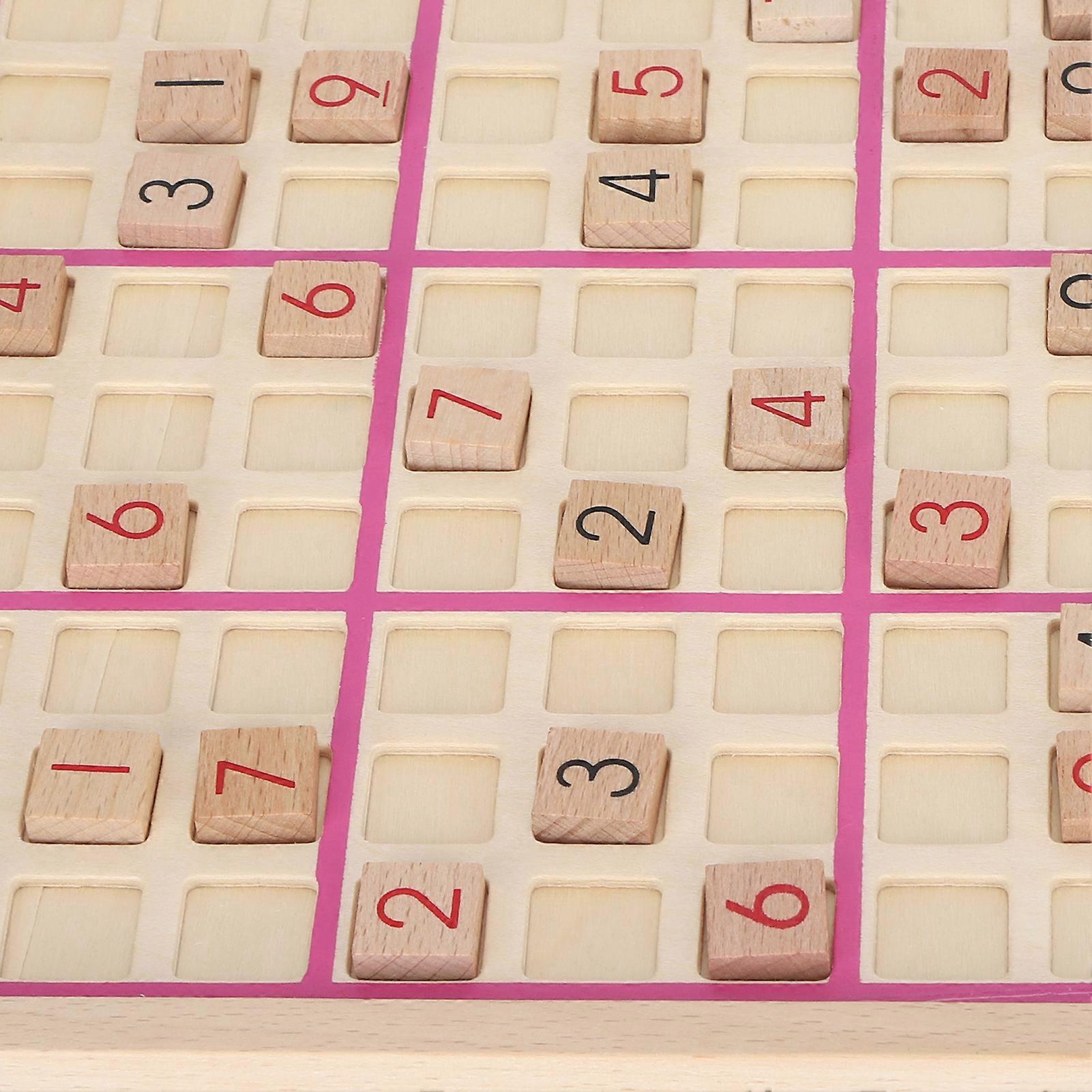 Wooden Chess Game with Consecutive Numbers for Children Logical Training Educational Gaming