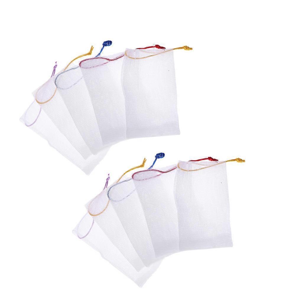 Shower Net Bag Soap Saver Pouch Body Cleaning Random Color 15.00X9.00X0.20CM Quick Foaming 20Set
