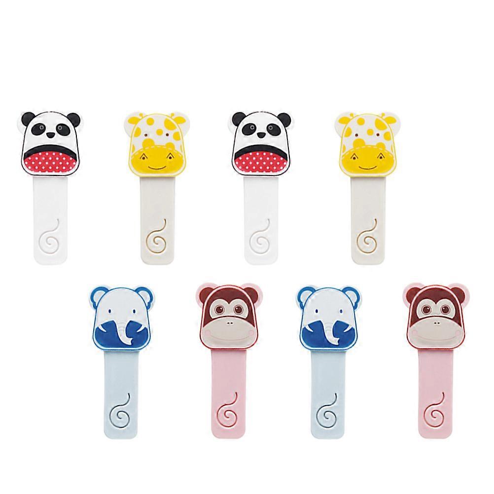 Bathroom Gadget Toilet Seat Lift Convenient and Practical Firm Fixing Assorted Color 10.5x4.3x0.5cm 8Pcs