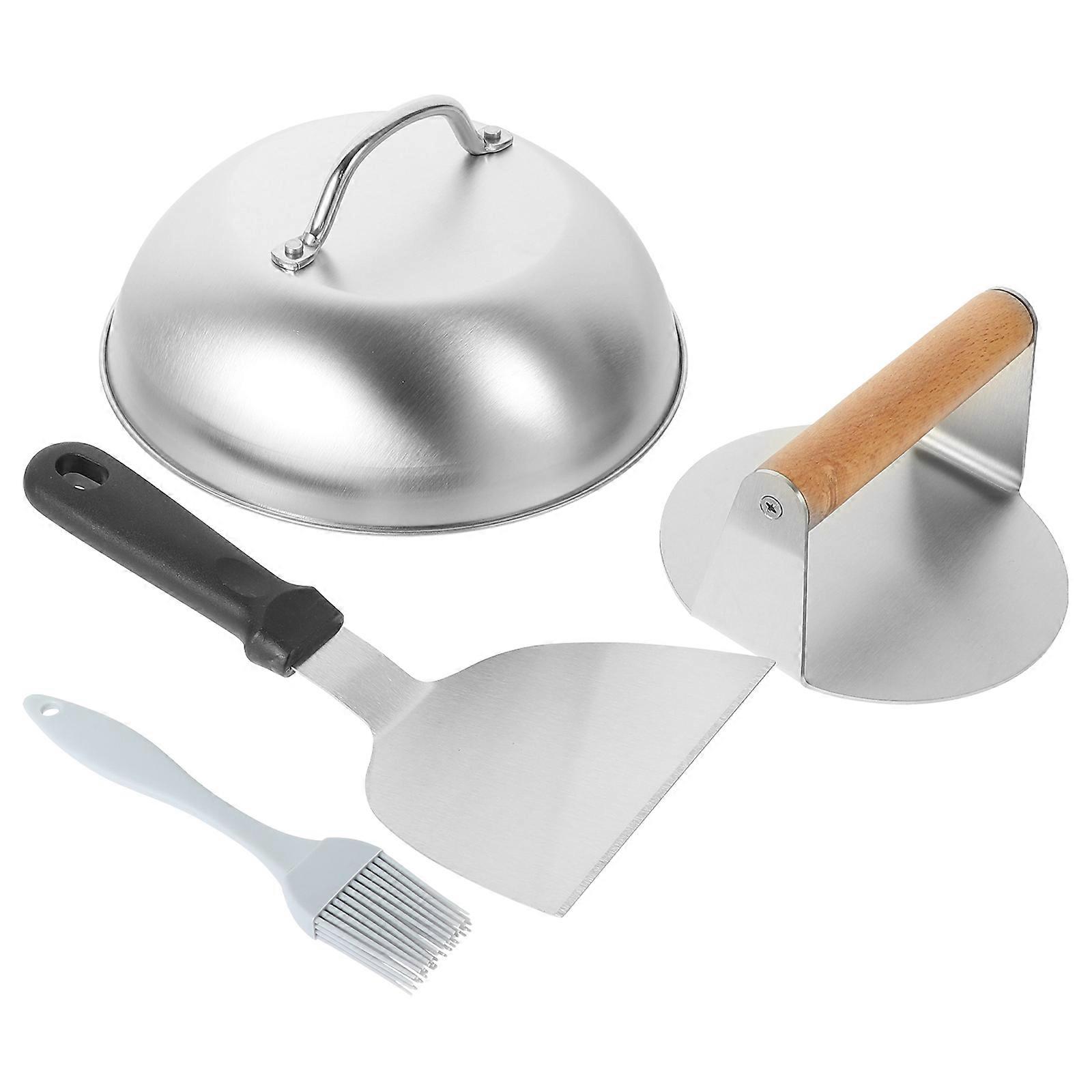 Stainless Steel Burger Press Tool for Kitchen Use Assorted Color Practical Cooking Gadget 1 Set