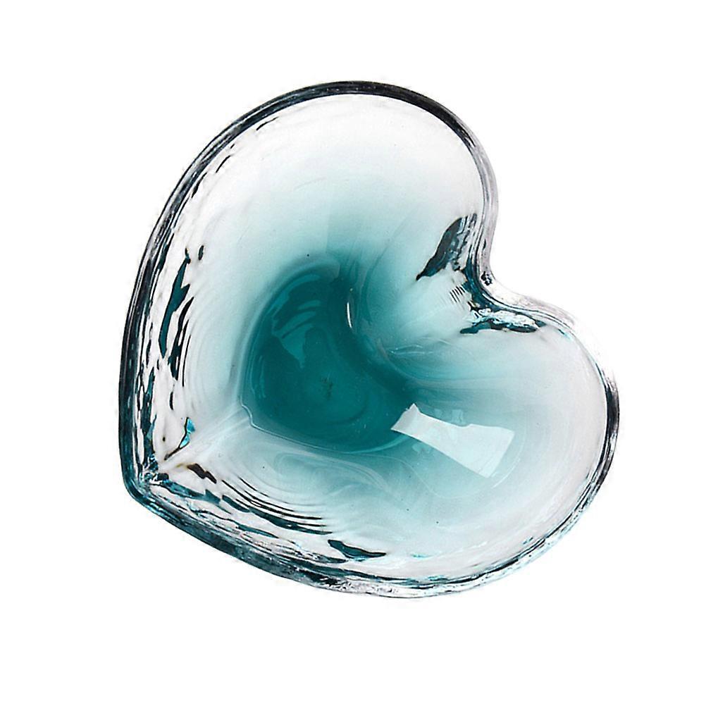Glass Appetizer Bowl Creative Heart Bowls For Serving Fruit Salad Everyday Use Transparent Glass 1Pack