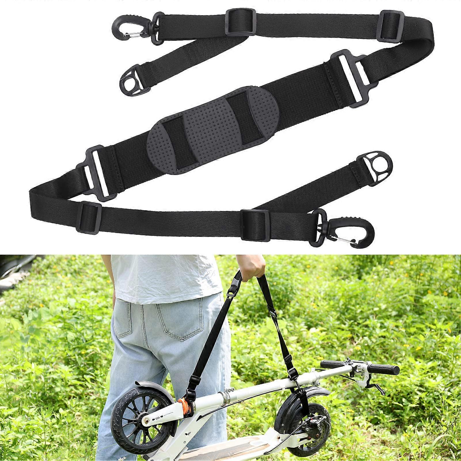 Universal Adjustable Shoulder Strap for Children's Bikes, Scooter Accessories (Black)