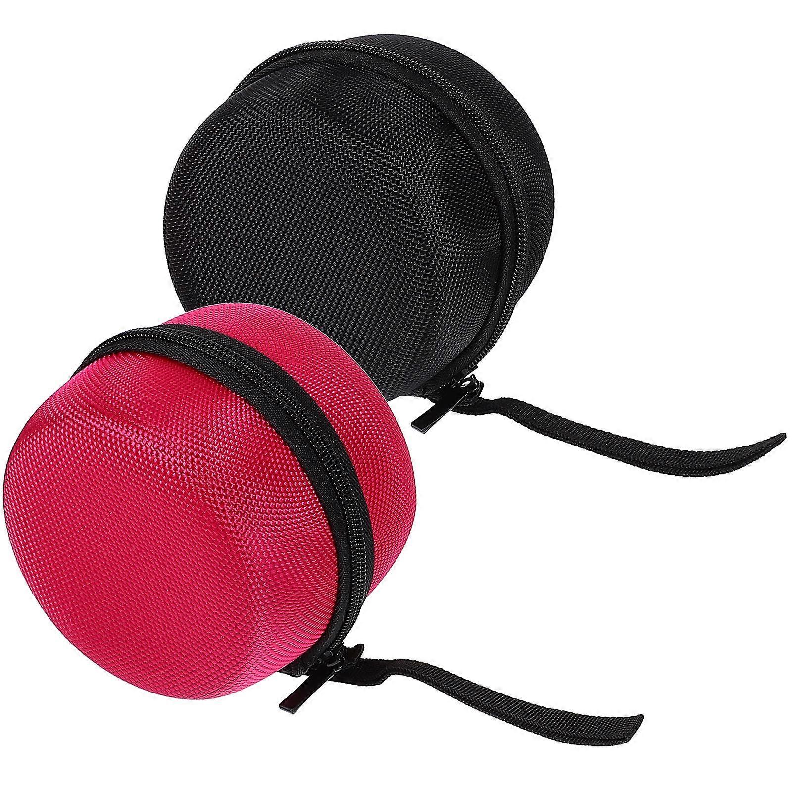 Speaker Carrying Storage Bag Travel Protection Rectangular Shape EVA Material Dot 2 Speaker 2Pcs