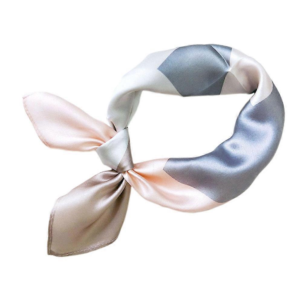 Ladies Wraps And Shawls Fashion Style Headwear Waist Hair Handbag Decor Pink Gray 53x53cm 1Pcs