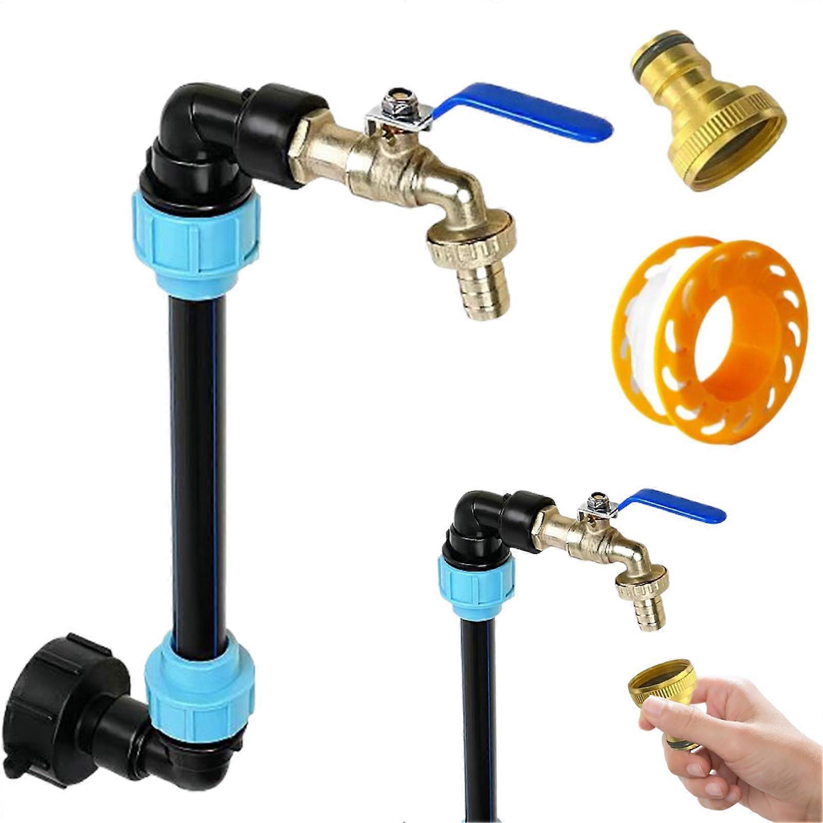 Hose Adapter, Adapter for Pocket Hose, Pocket Valve Upgrade, Water Tank Accessory With Coarse Thread, Alloy Drain Valve