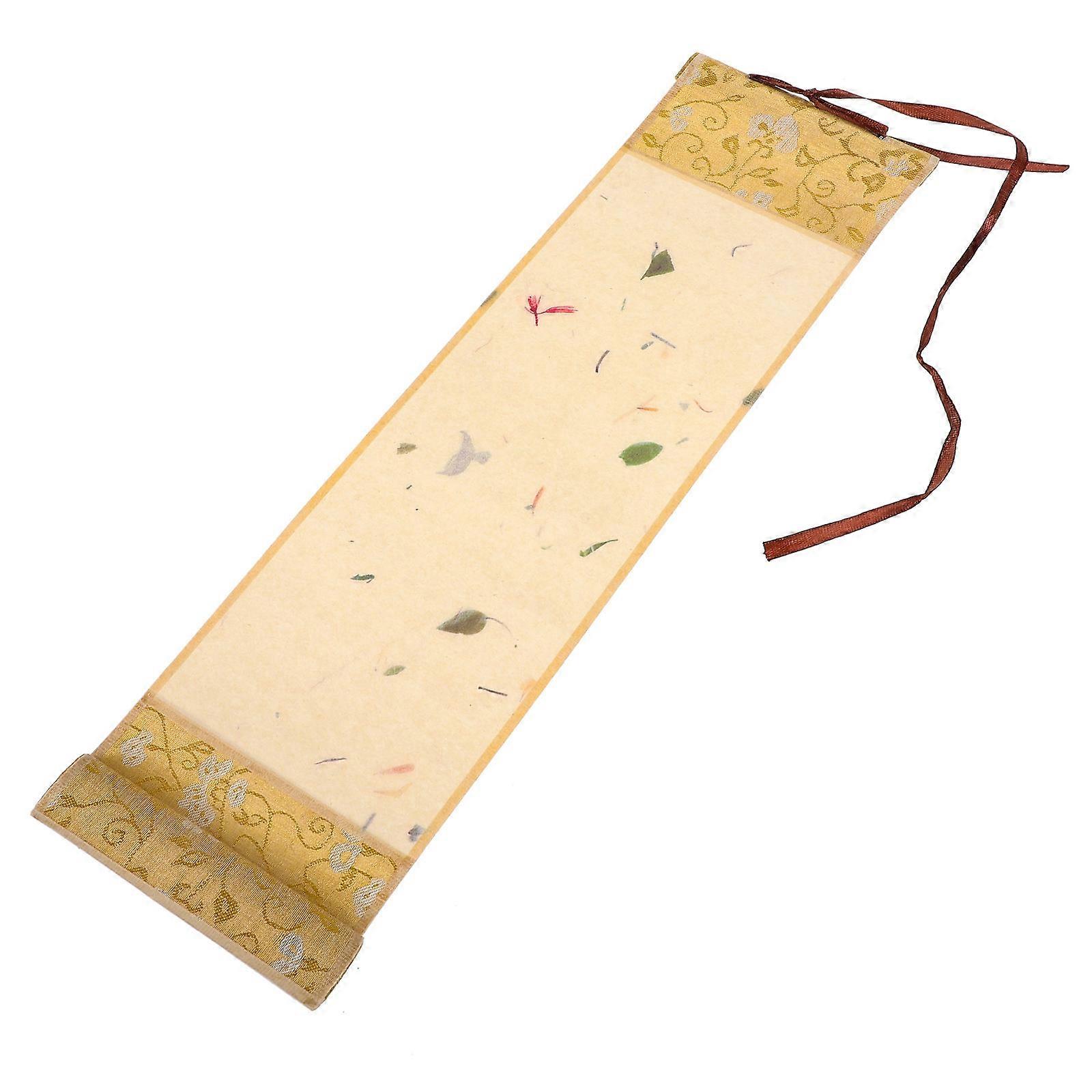Portable Blank Scroll Practical Painting Paper For Kids Light Yellow 95X32Cm Ideal For Home Decoration 1 Set