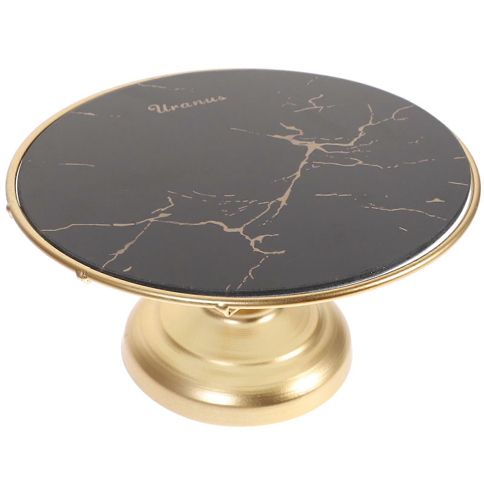 Black Iron Cake Stand for Home Use Decorative Dessert Holder Ideal for Parties and Events 10.5 Inches