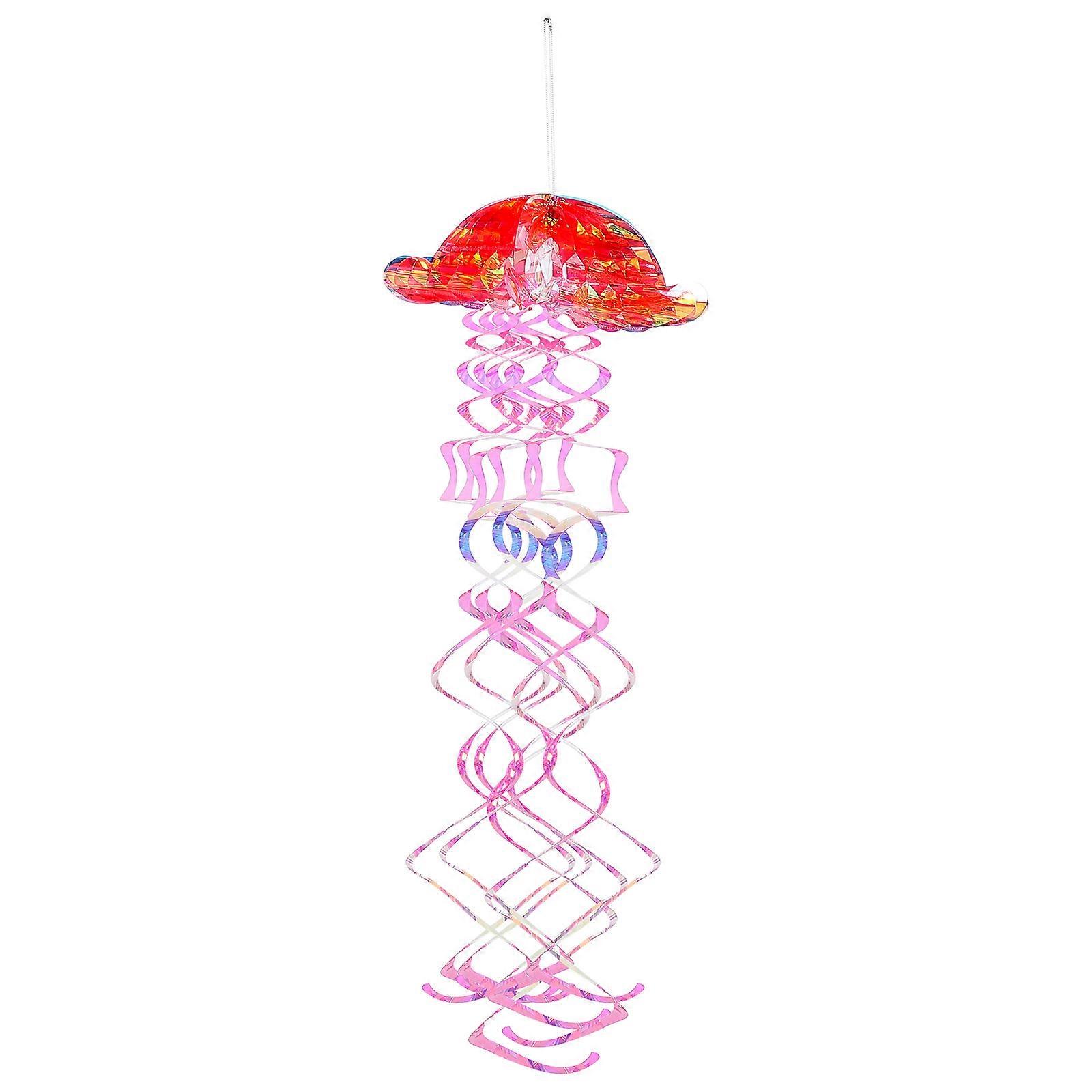 Jellyfish Honeycomb Hanging Decor for Ocean Theme Party Decoration Multi Color 6 Inches